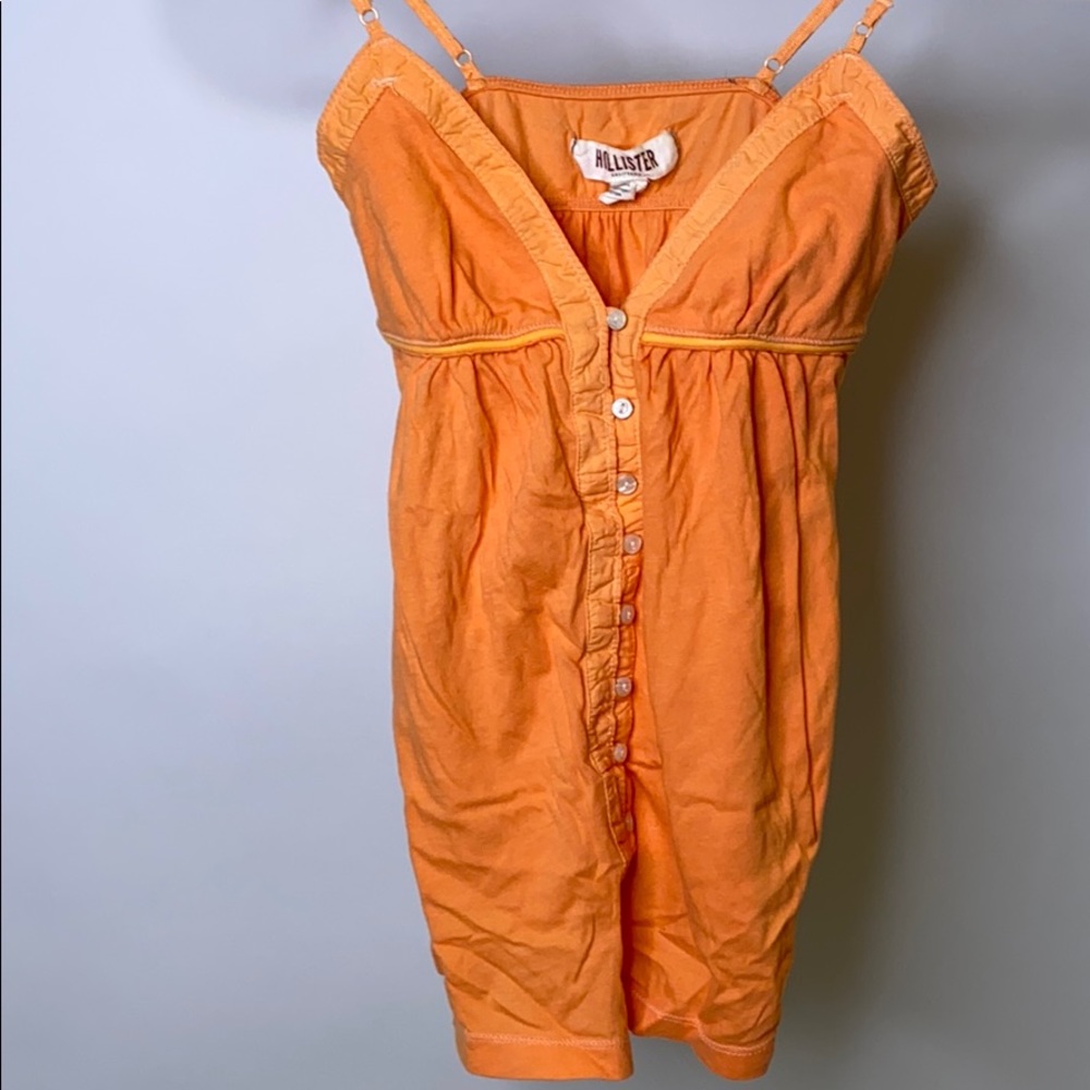 COPY - Orange button up cami hollister